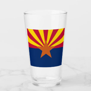 Arizona State Flag Glass