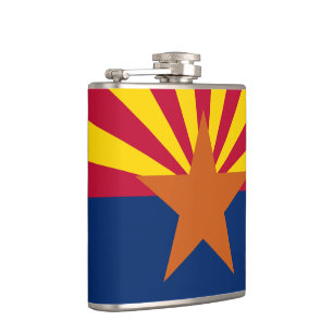 Arizona State Flag Hip Flask