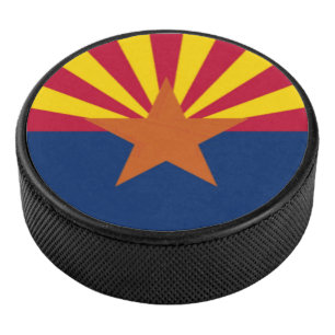 Arizona State Flag Hockey Puck