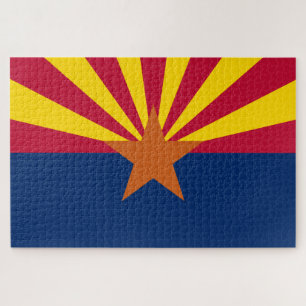 Arizona State Flag Jigsaw Puzzle