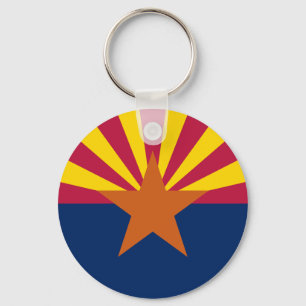 Arizona State Flag Key Ring