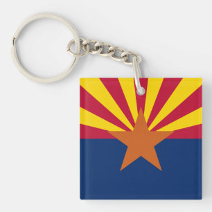 Arizona State Flag Key Ring