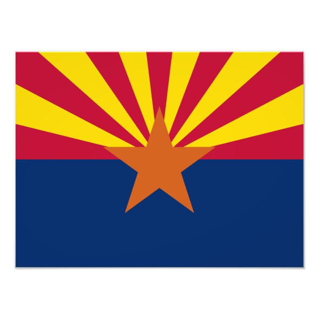 Arizona State Flag Photo Print (Front)