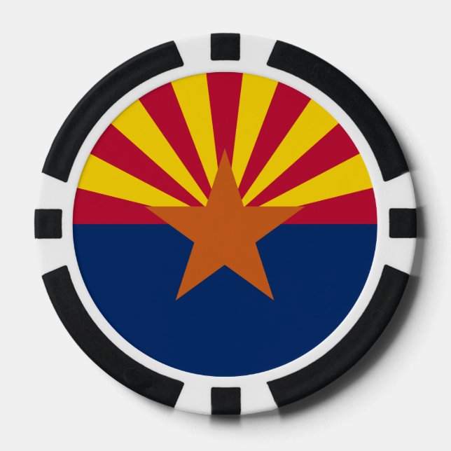 Arizona State Flag Poker Chips (Front)
