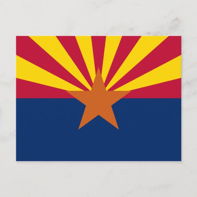 Arizona State Flag Postcard (Front)