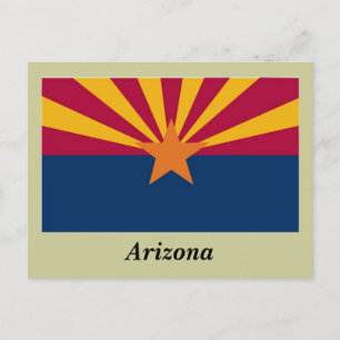 Arizona State Flag Postcard