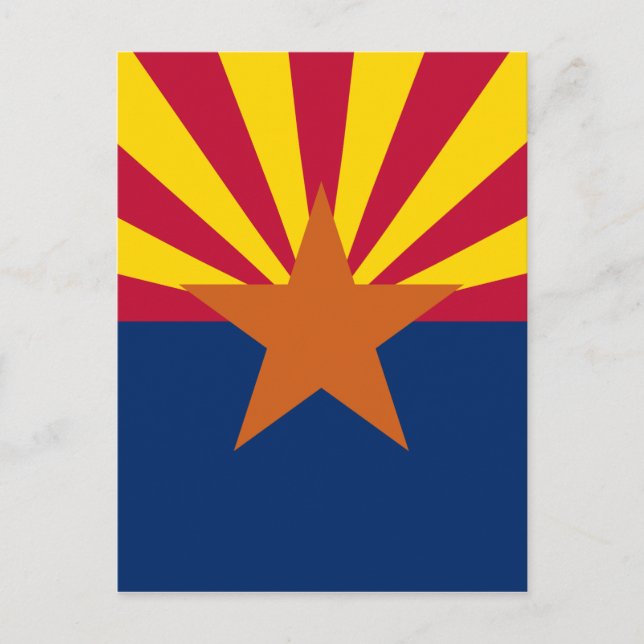 Arizona State Flag Postcard (Front)