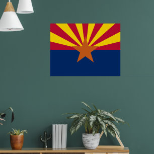 Arizona State Flag Poster