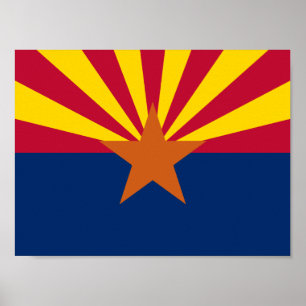Arizona State Flag Poster