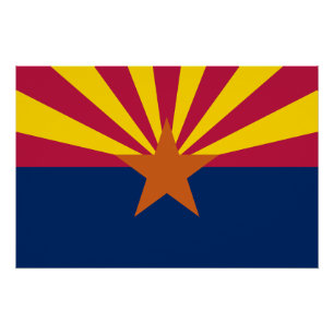 Arizona State Flag Poster