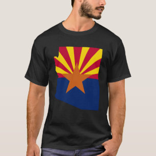 Arizona State Flag Retro Sunset Desert Vibes T-Shirt