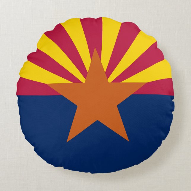 Arizona State Flag Round Cushion (Front)