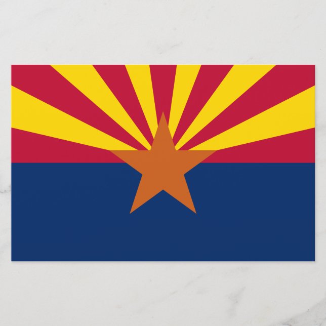 Arizona State Flag Stationery (Front)