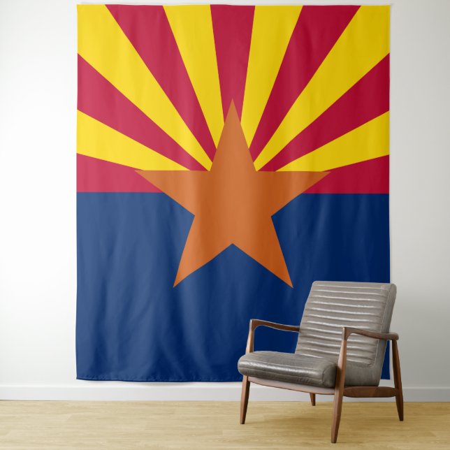 Arizona State Flag Tapestry (In Situ)