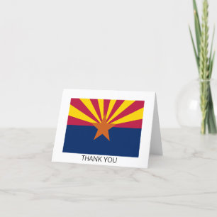 Arizona State Flag Thank You Card