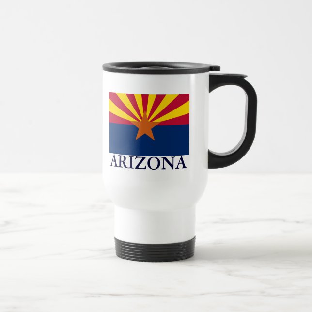 Arizona State Flag Travel Mug (Right)