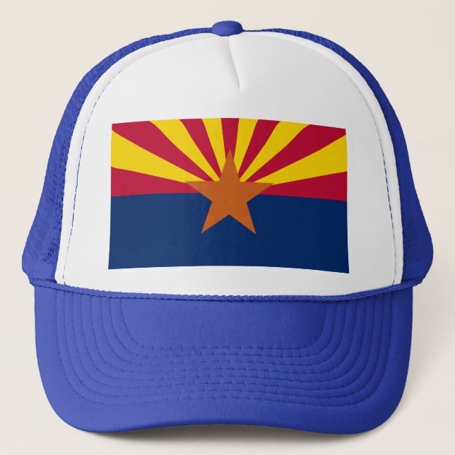 Arizona State Flag Trucker Hat (Front)
