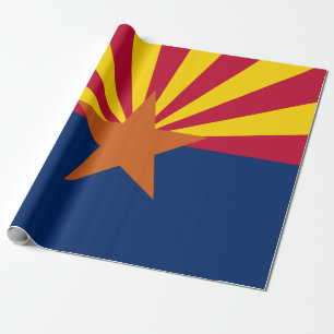 Arizona State Flag Wrapping Paper