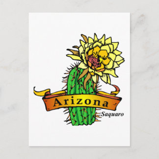Arizona State Flower - Saguaro Postcard