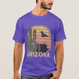 Arizona State Gift Souvenir Retro Arizona Cactus T-Shirt