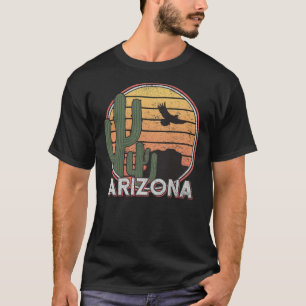 Arizona State Gift Souvenir  Retro Arizona Cactus  T-Shirt