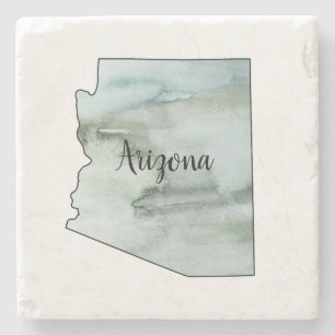 Arizona State Illustration Stone Coaster