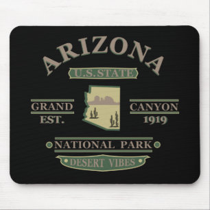 arizona state map mouse mat
