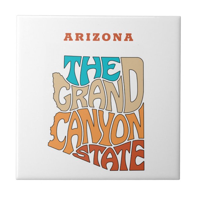 Arizona State Nickname Word Art Tile (Front)