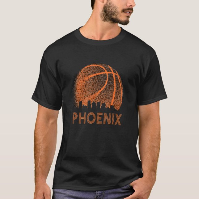 Arizona State Phoenix Basketball B-Ball City Valle T-Shirt (Front)