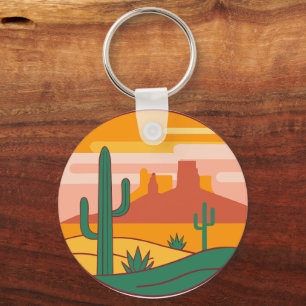 Arizona State Pride Desert Vibes Key Ring