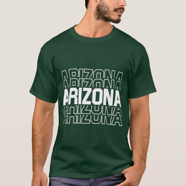 Arizona State Repeated Text T-Shirt (Front)