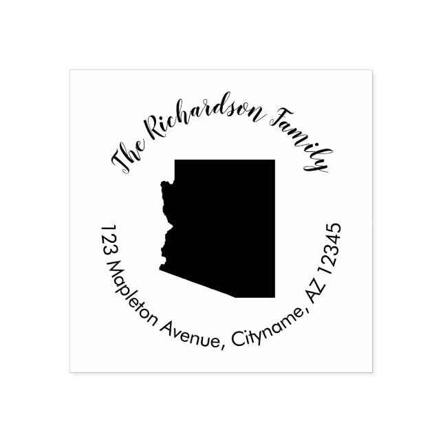 Arizona state return address rubber stamp (Imprint)