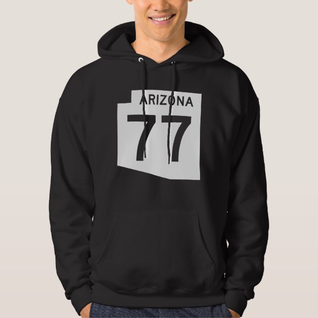 Arizona State Route 77 Hoodie (Front)