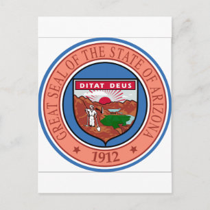 Arizona State Seal Postcard