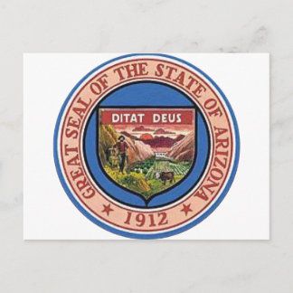 Arizona State Seal Postcard