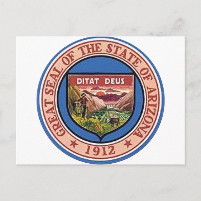Arizona State Seal Postcard (Front)