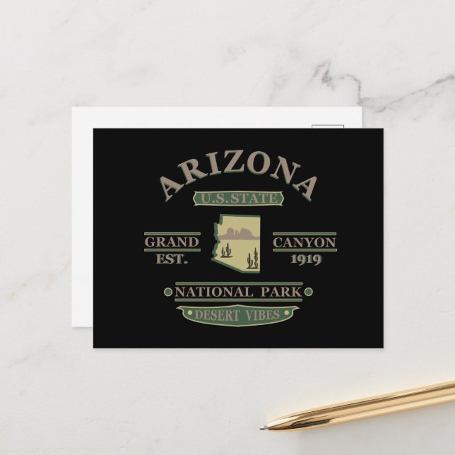 Arizona state Sedona National park grand canyon Holiday Postcard (Front/Back In Situ)