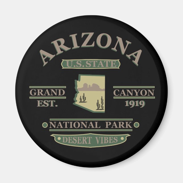 Arizona state Sedona National park grand canyon Magnet (Front)