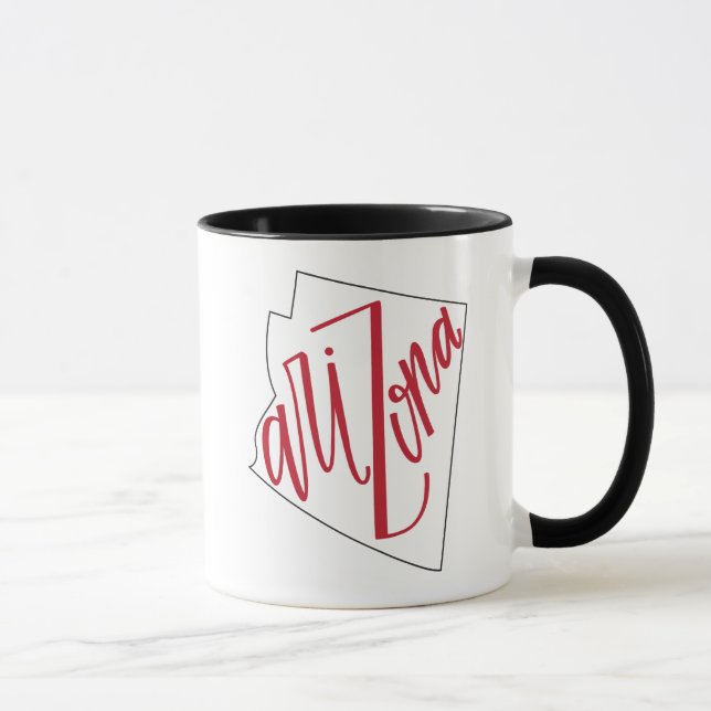 Arizona | State Typography Design Mug (Right)