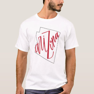 Arizona   State Typography Design T-Shirt