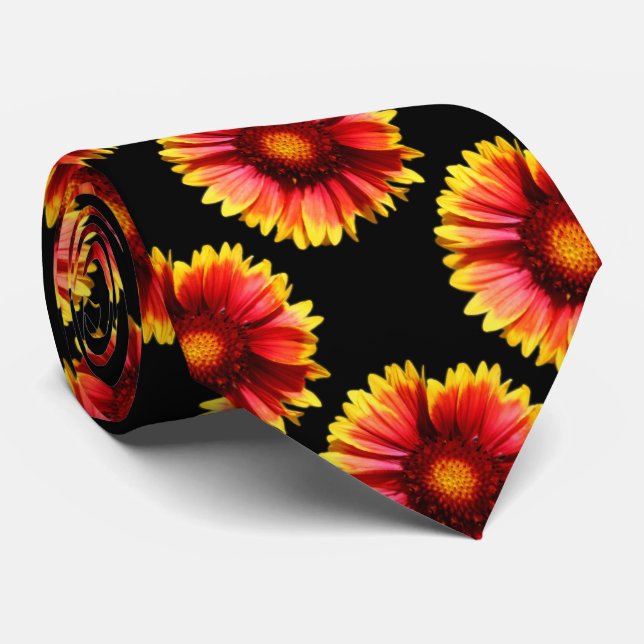 Arizona Sun Blanketflowers Tie (Rolled)