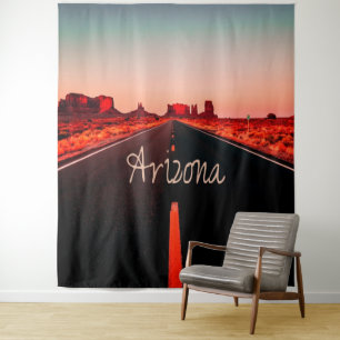Arizona Sunrise Desert Red Rocks Tapestry