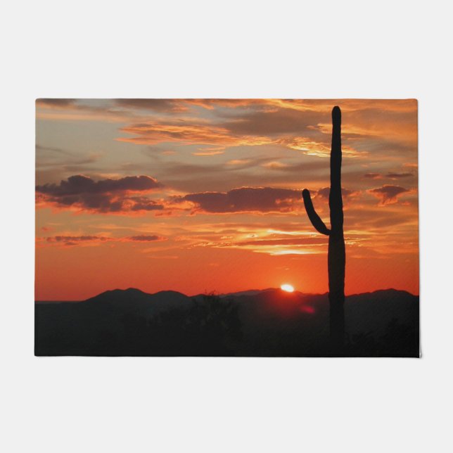 Arizona Sunset, beautiful colours, Doormat (Front)