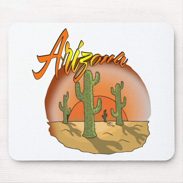 ARIZONA Sunset Cactus Mouse Mat (Front)
