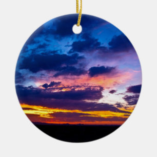 Arizona Sunset Ceramic Tree Decoration