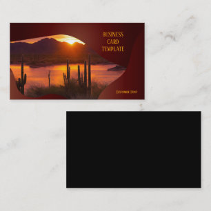 Arizona Sunset Desert Business Card