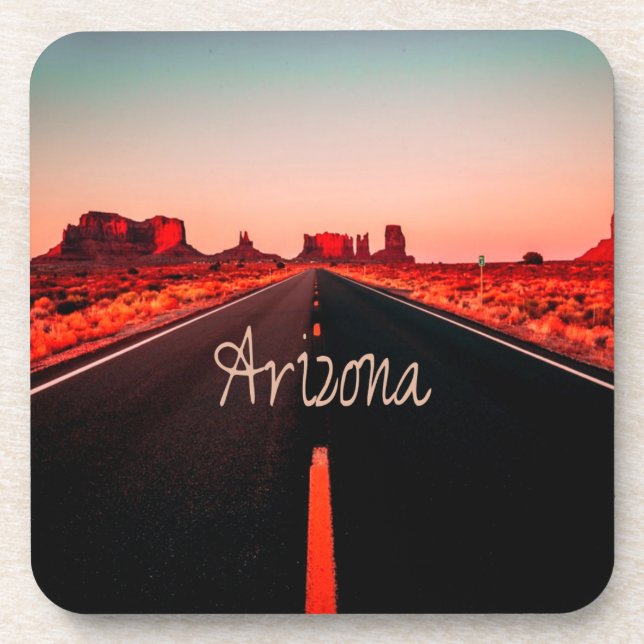 Arizona Sunset Desert Red Rocks Coaster (Front)