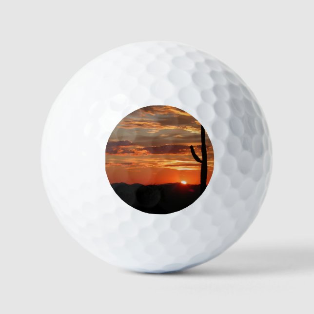 Arizona Sunset  Golf Balls (Front)