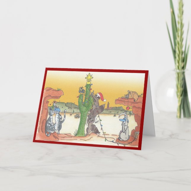 Arizona Sunset Holiday Card (Front)