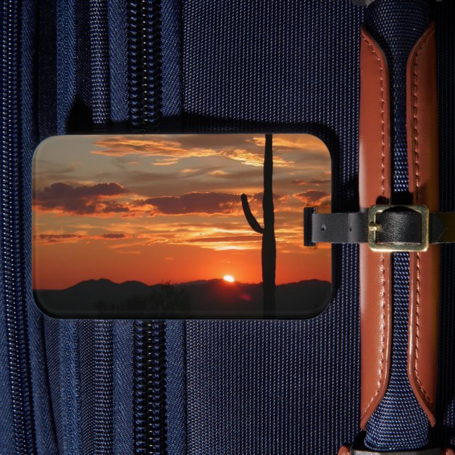 Arizona Sunset Luggage Tag (Front Insitu 4)